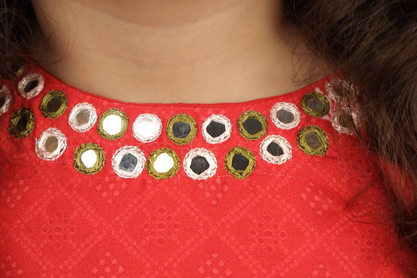 RED PICHWAI LEHENGA