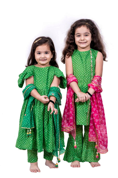 GREEN ANARKALI SET