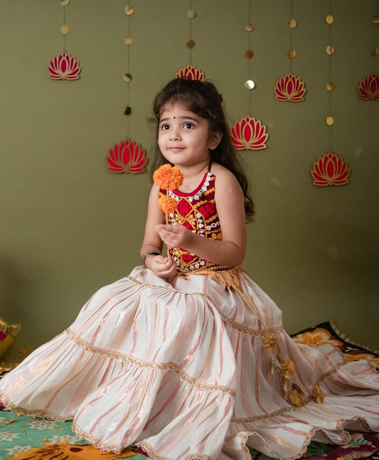 Sitara Cotton Lehenga Choli Set for Girls