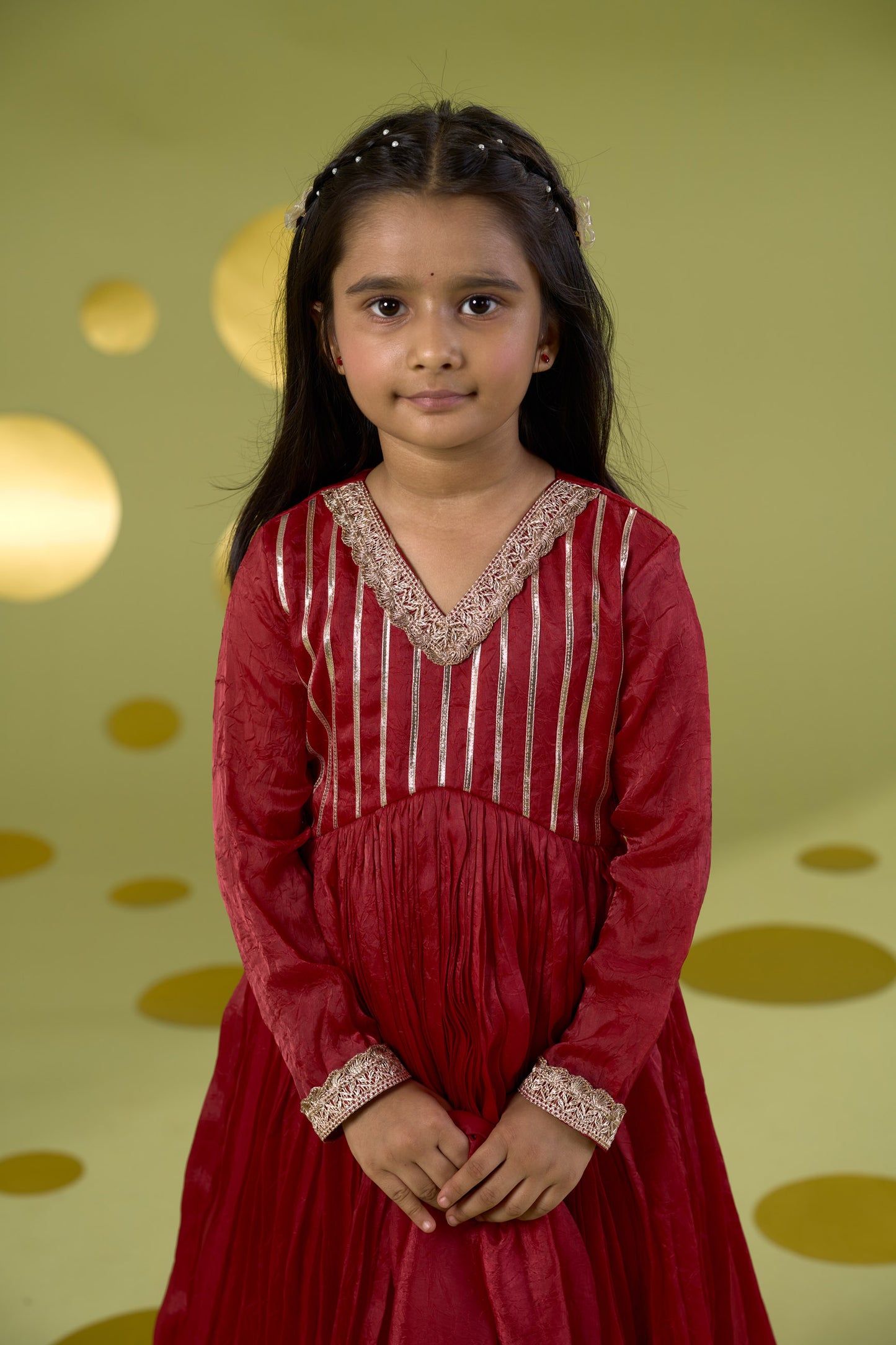 RED ANARKALI SET