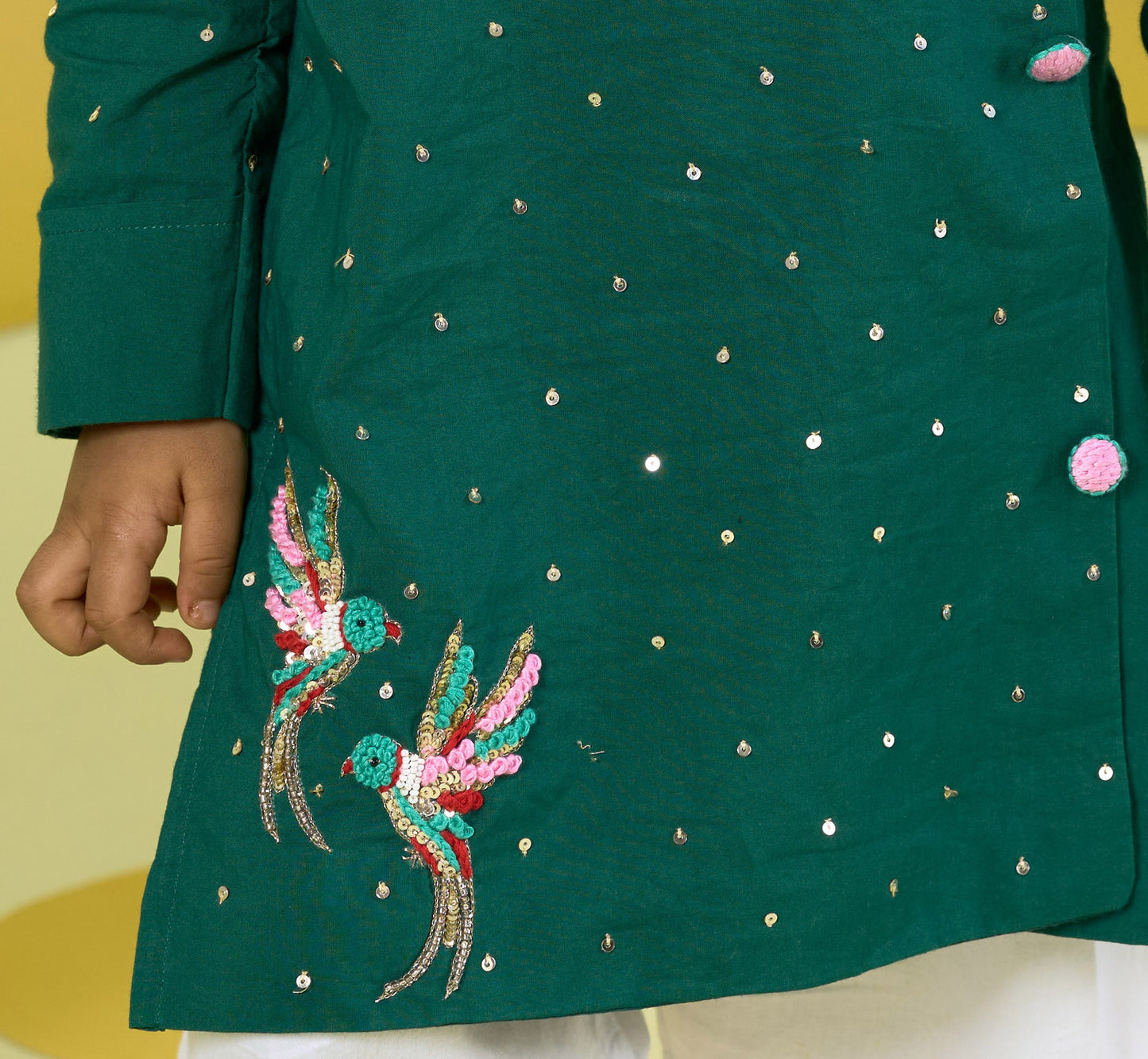GREEN BIRD KURTA
