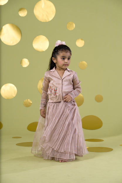 IVORY BIRD SKIRT SET