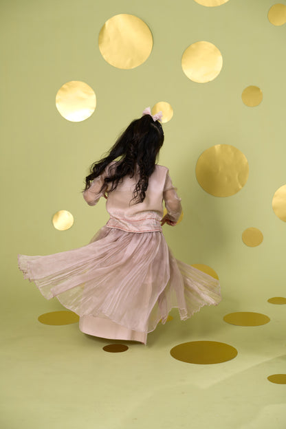 IVORY BIRD SKIRT SET