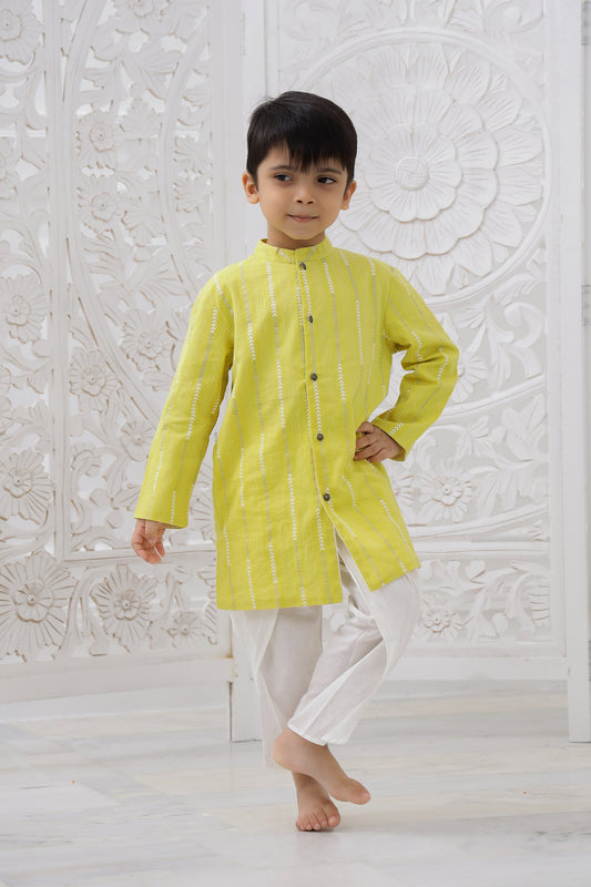 SUNLIGHT SILVER ARROW SHERWANI SET