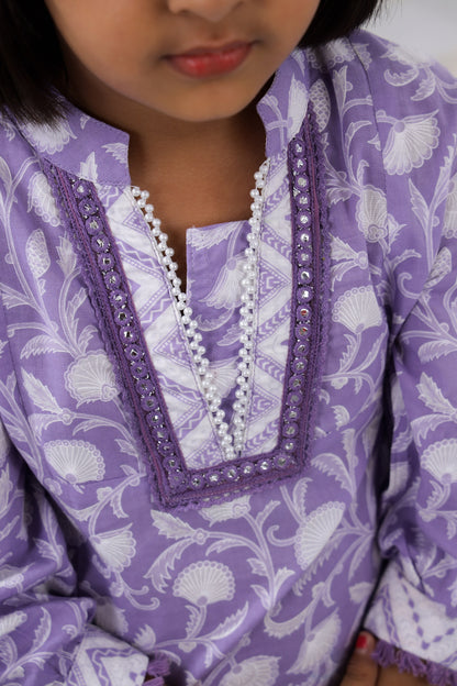 LILAC-FLORAL-KURTI-SALWAR