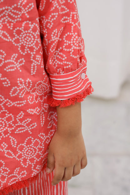 ORANGE-BANDHANI-KURTI-SALWAR