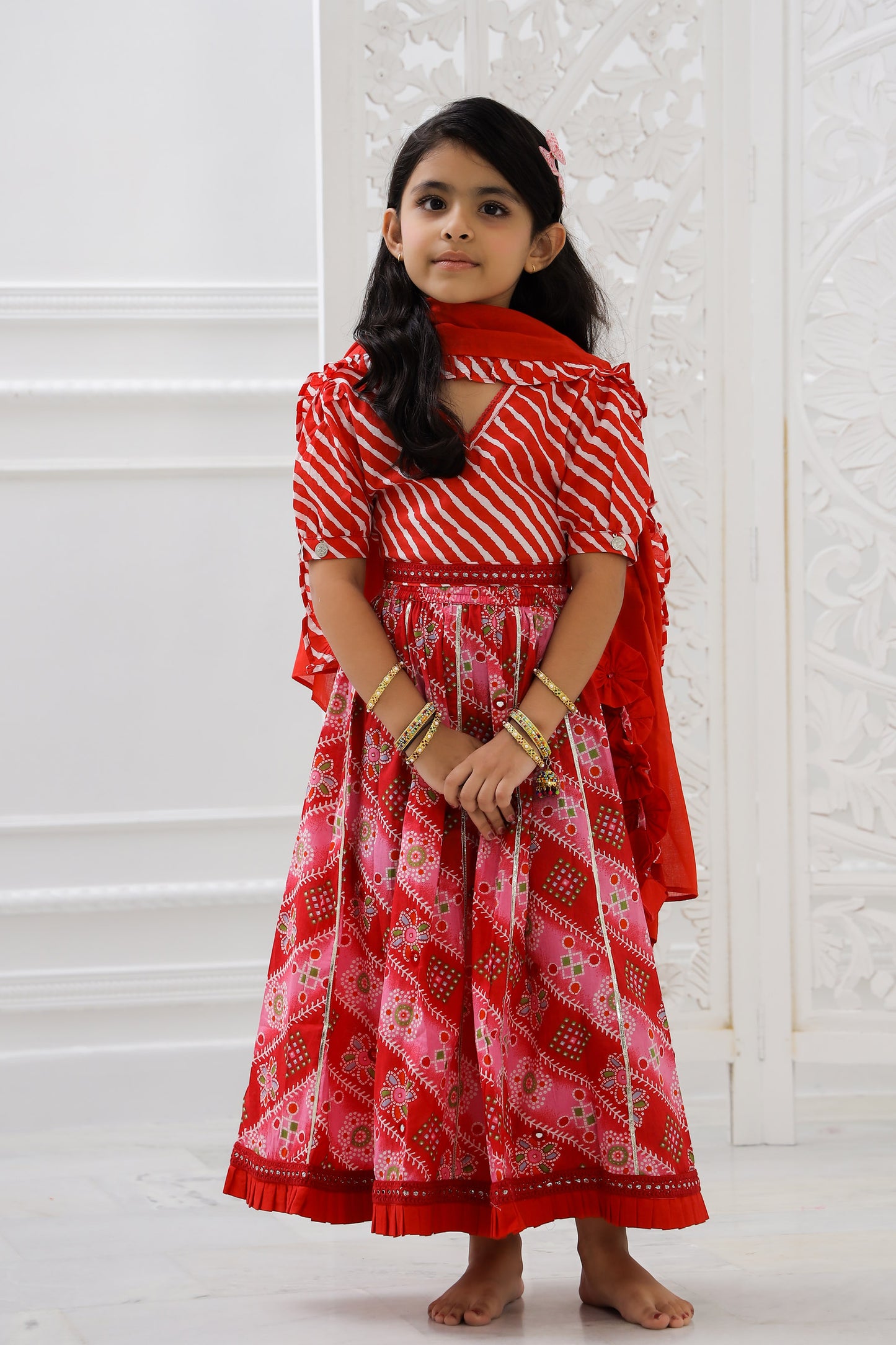 RED-LEHRIYA-LEHENGA