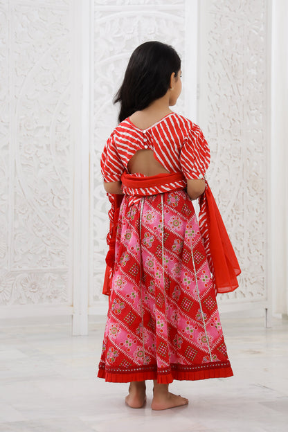 RED-LEHRIYA-LEHENGA