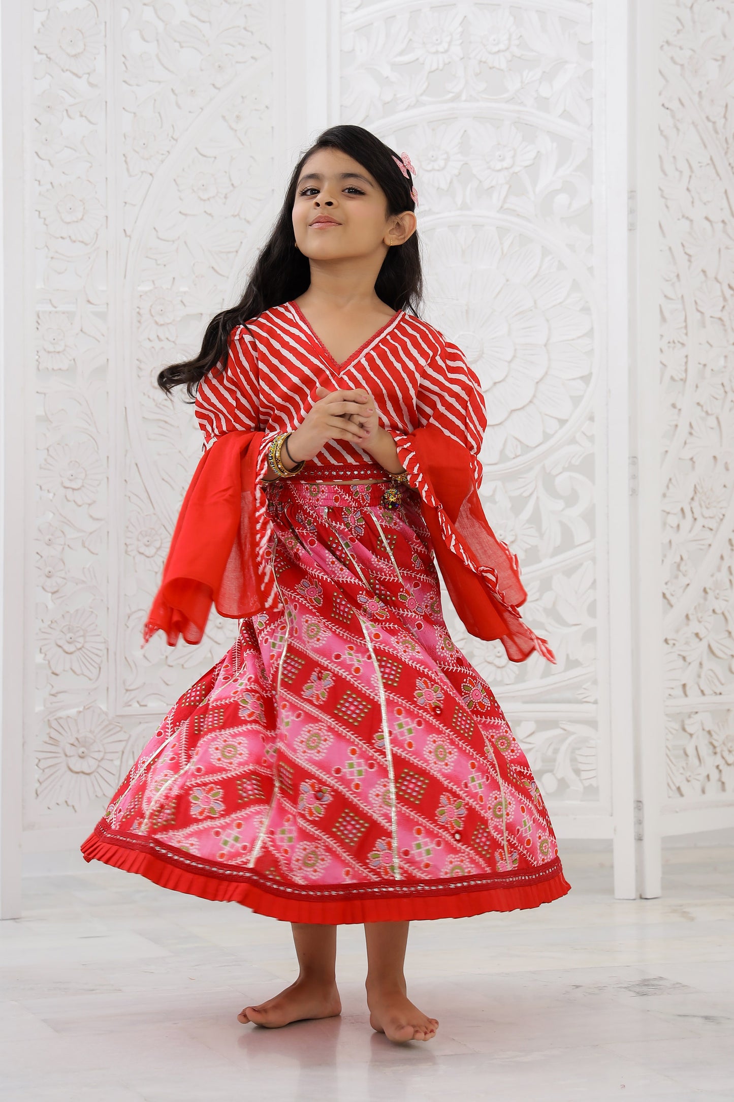 RED-LEHRIYA-LEHENGA