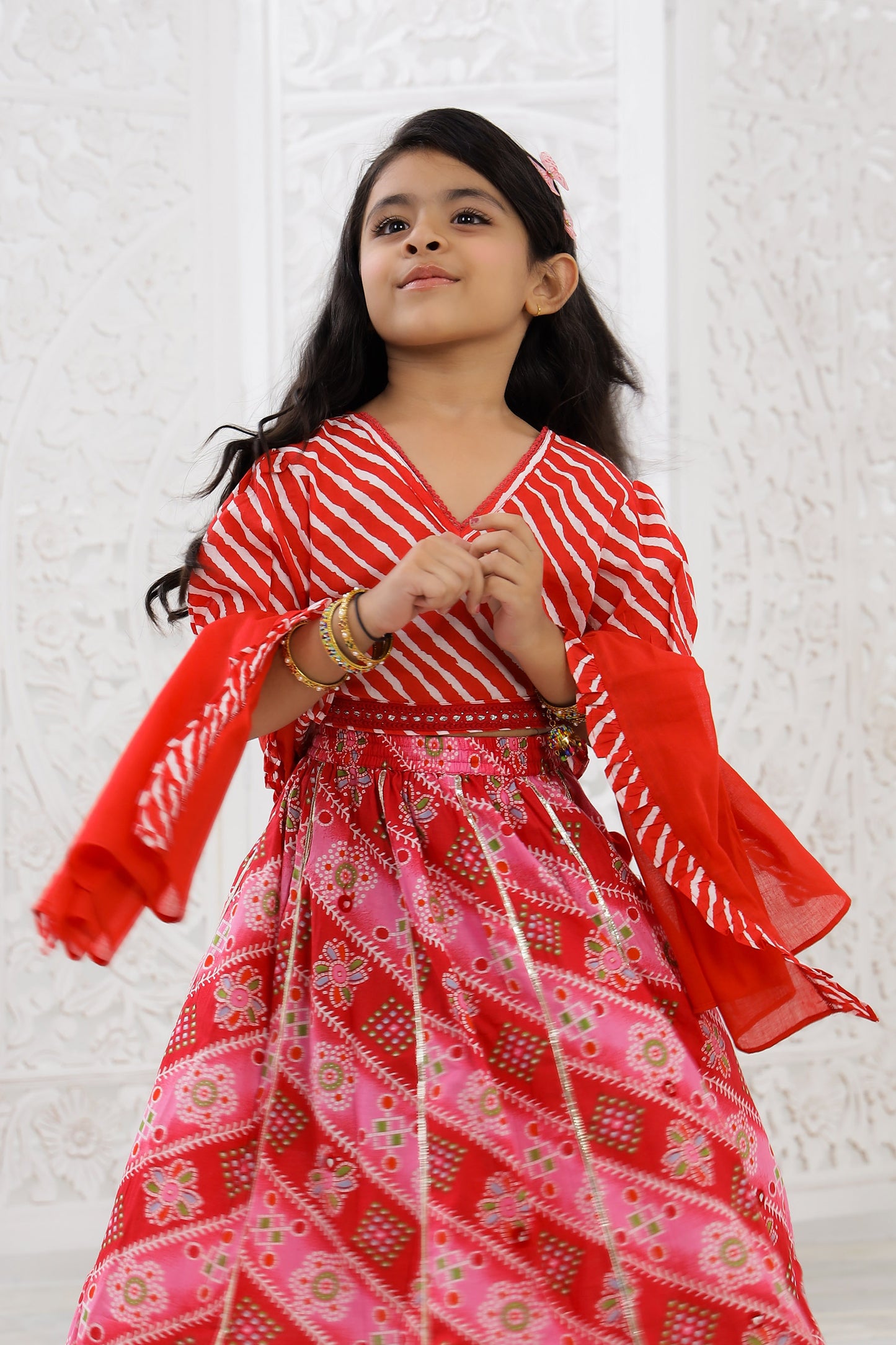 RED-LEHRIYA-LEHENGA