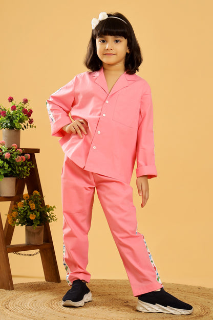 PINK CANDY FLOSS DINO LAND CO ORD SET