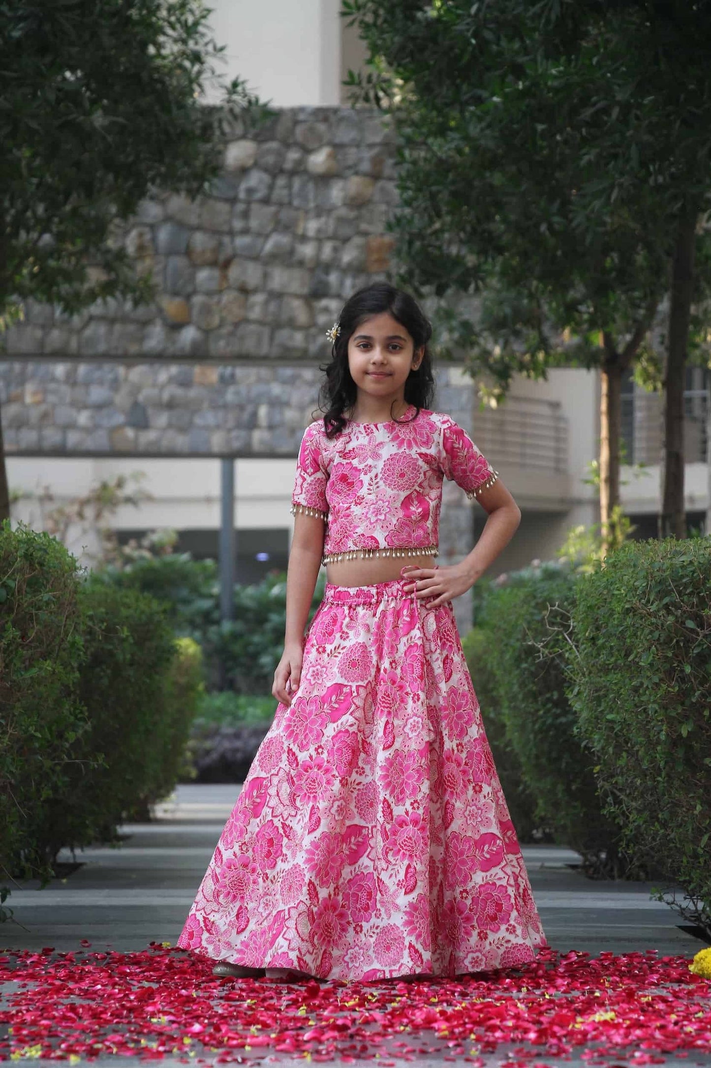 PRINTED FLORAL LEHENGA