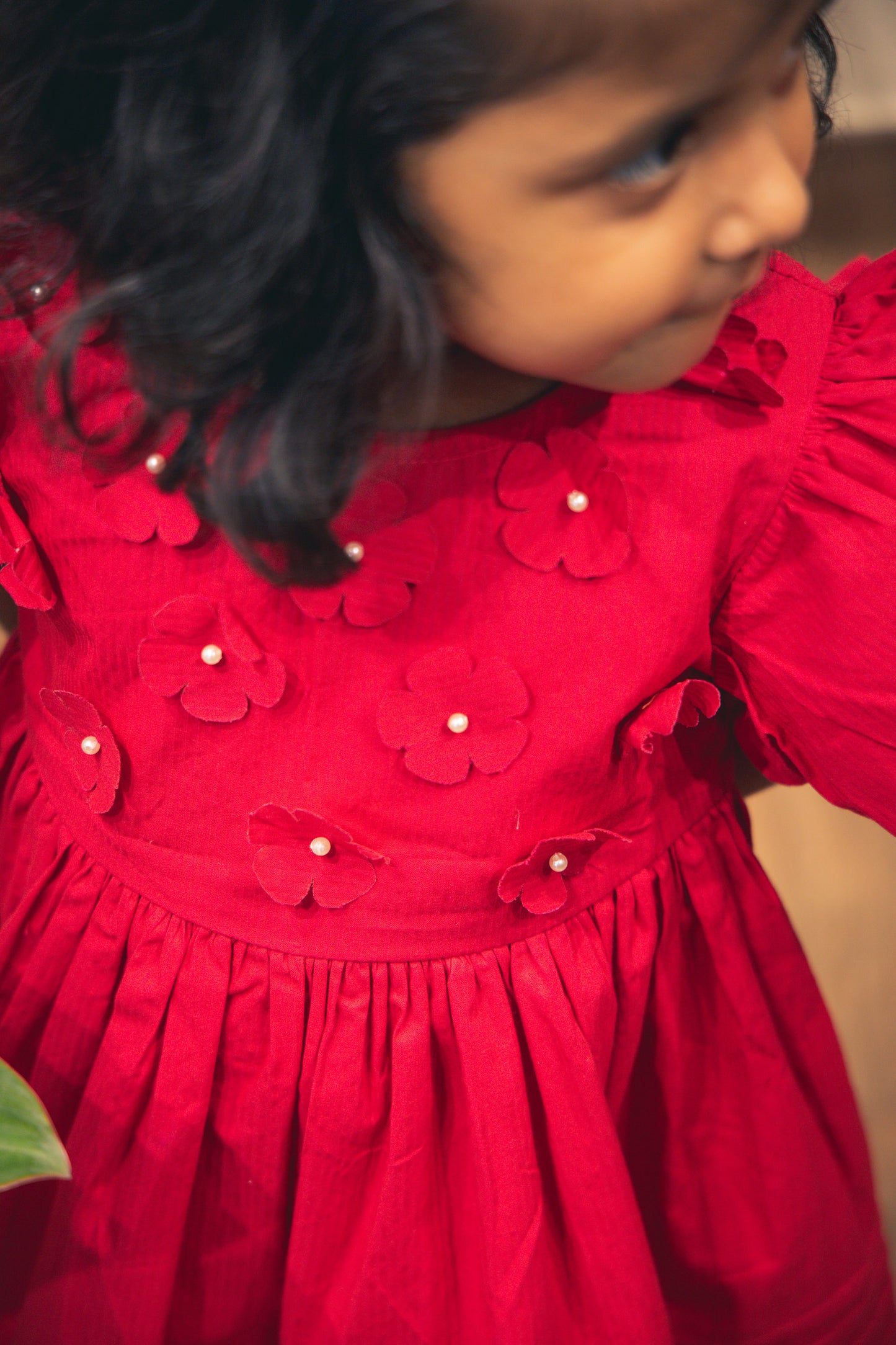 RASPBERRY PINK FROCK WITH BOW