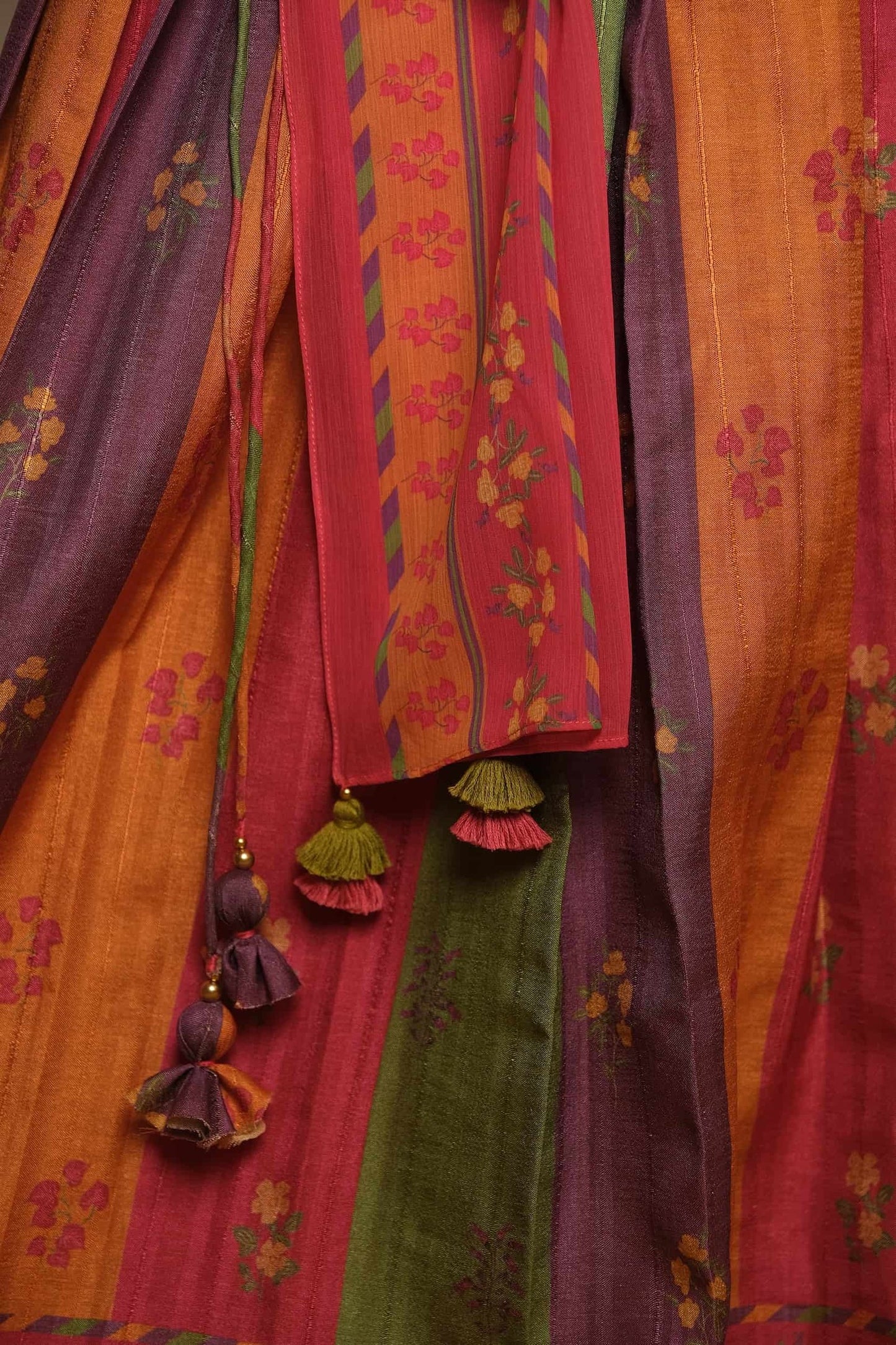 MULTICOLOR LEHENGA SET