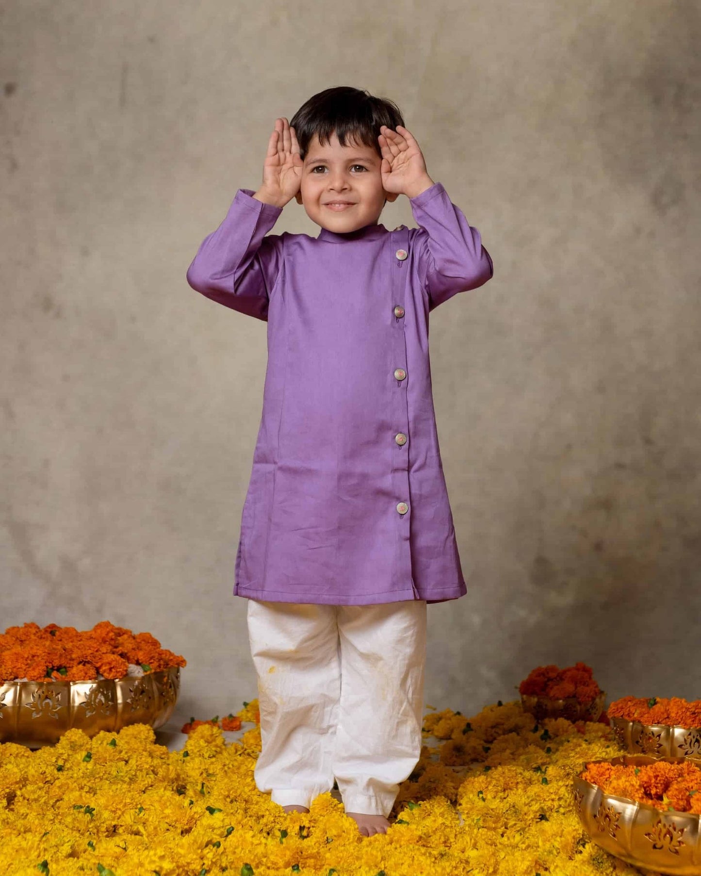 LAVENDER KURTA SET