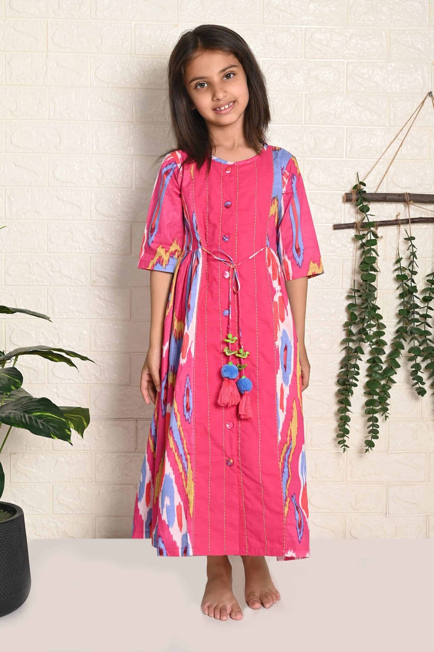 RAINBOW IKAT DRESS