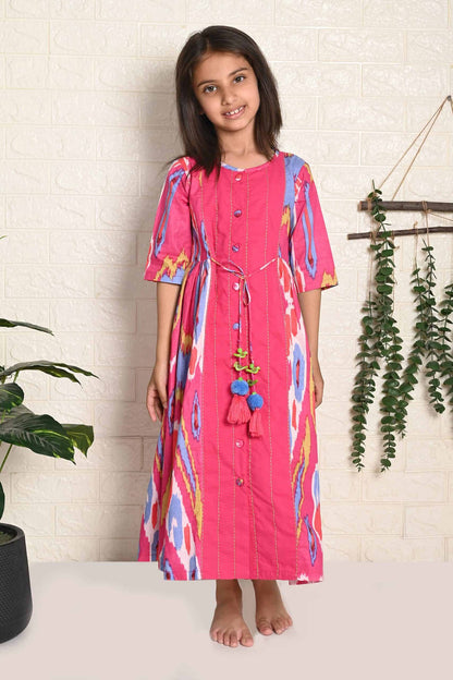RAINBOW IKAT DRESS