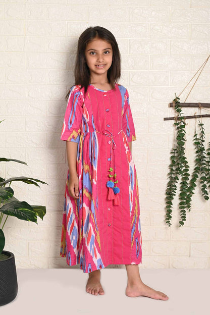 RAINBOW IKAT DRESS