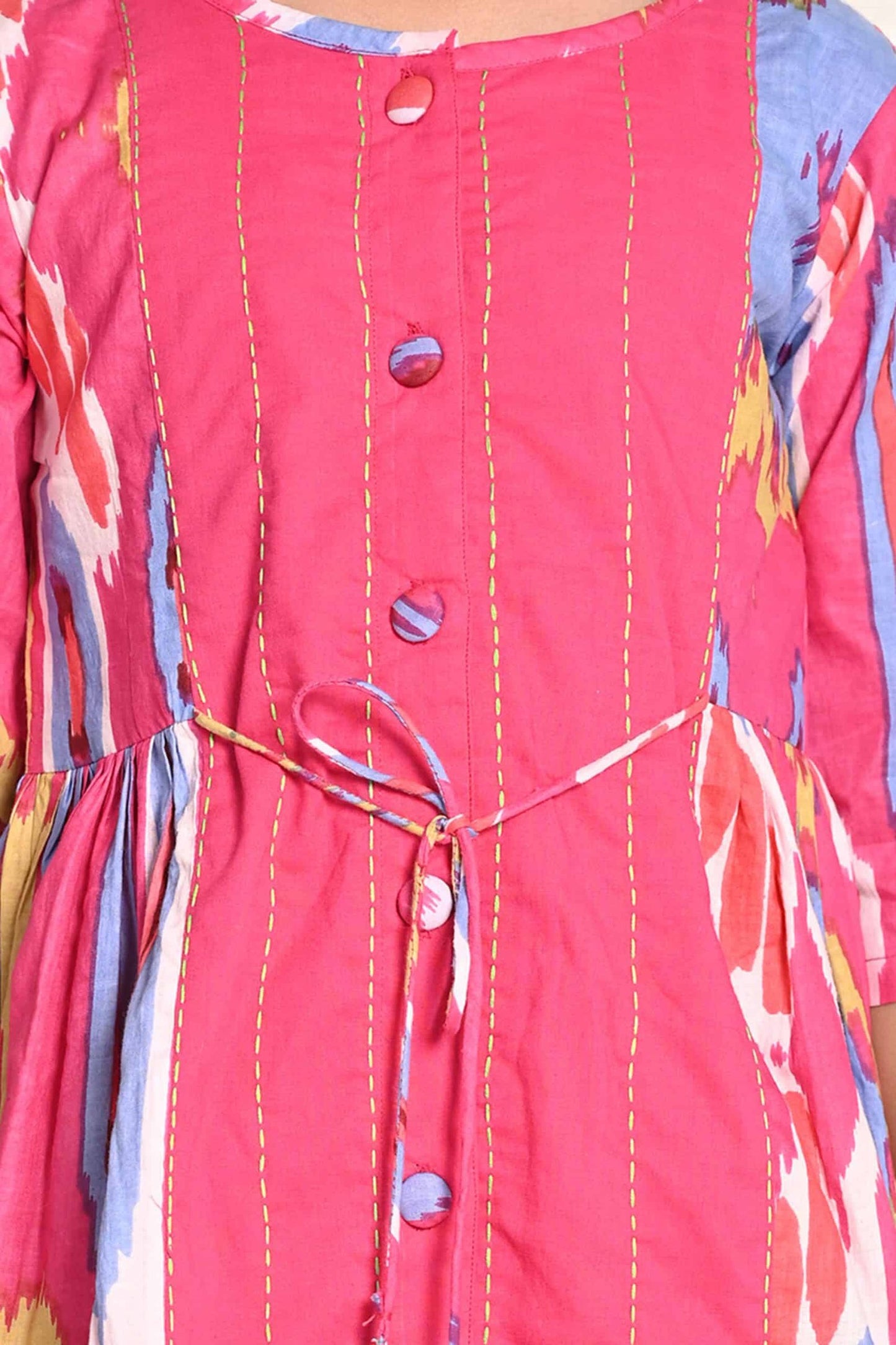 RAINBOW IKAT DRESS