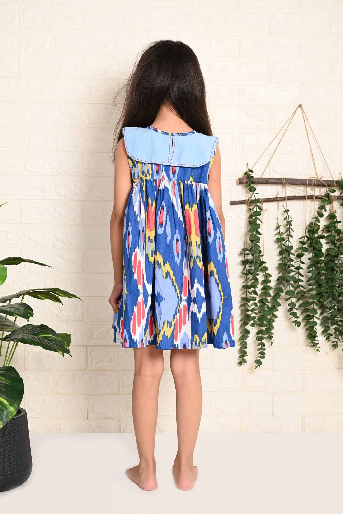 AQUA IKAT DRESS