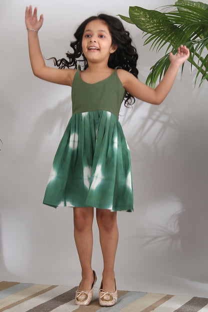 SAGE SHIBORI DRESS