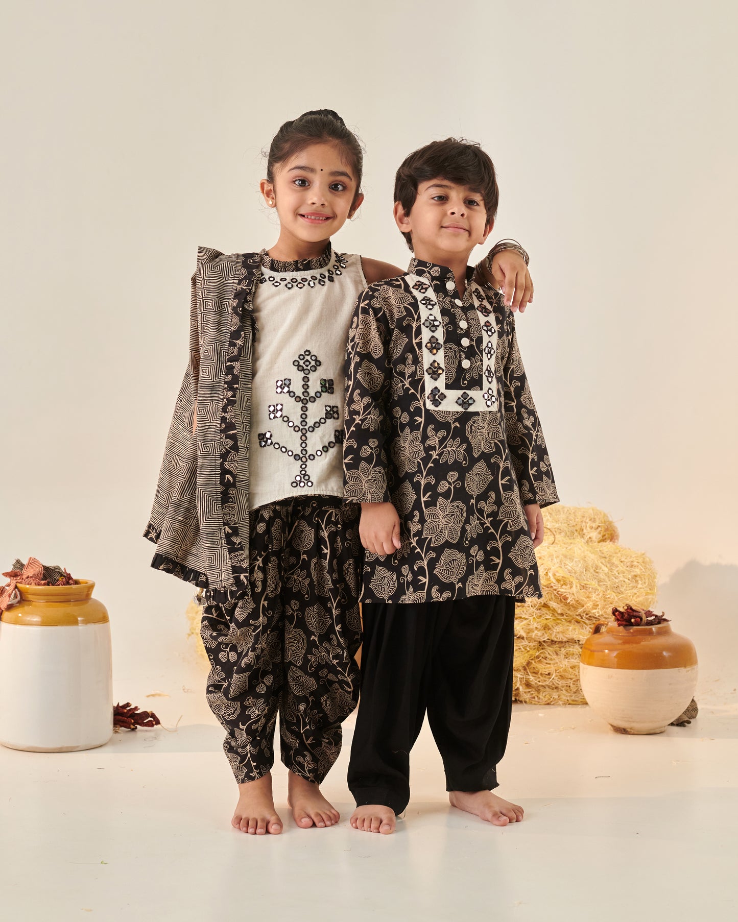 BOY FLORAL KURTA SET