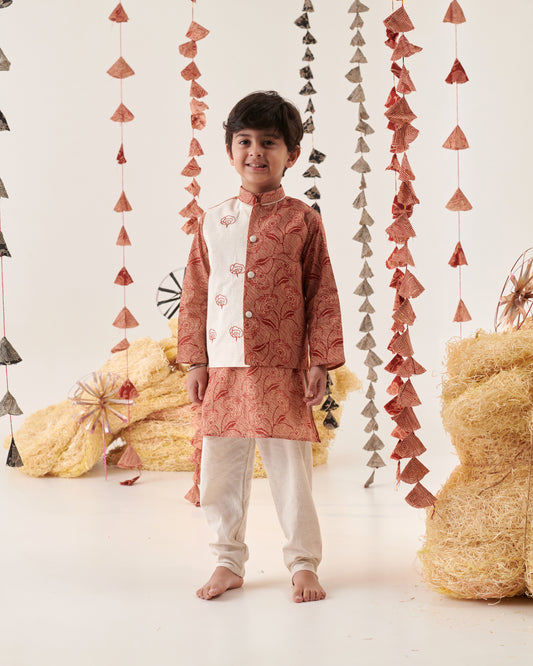 BOY 3 PC EMBROIDERY BANDI SET