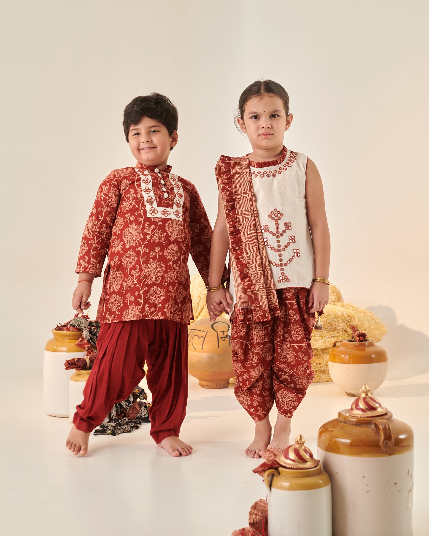 BOY FLORAL KURTA SET