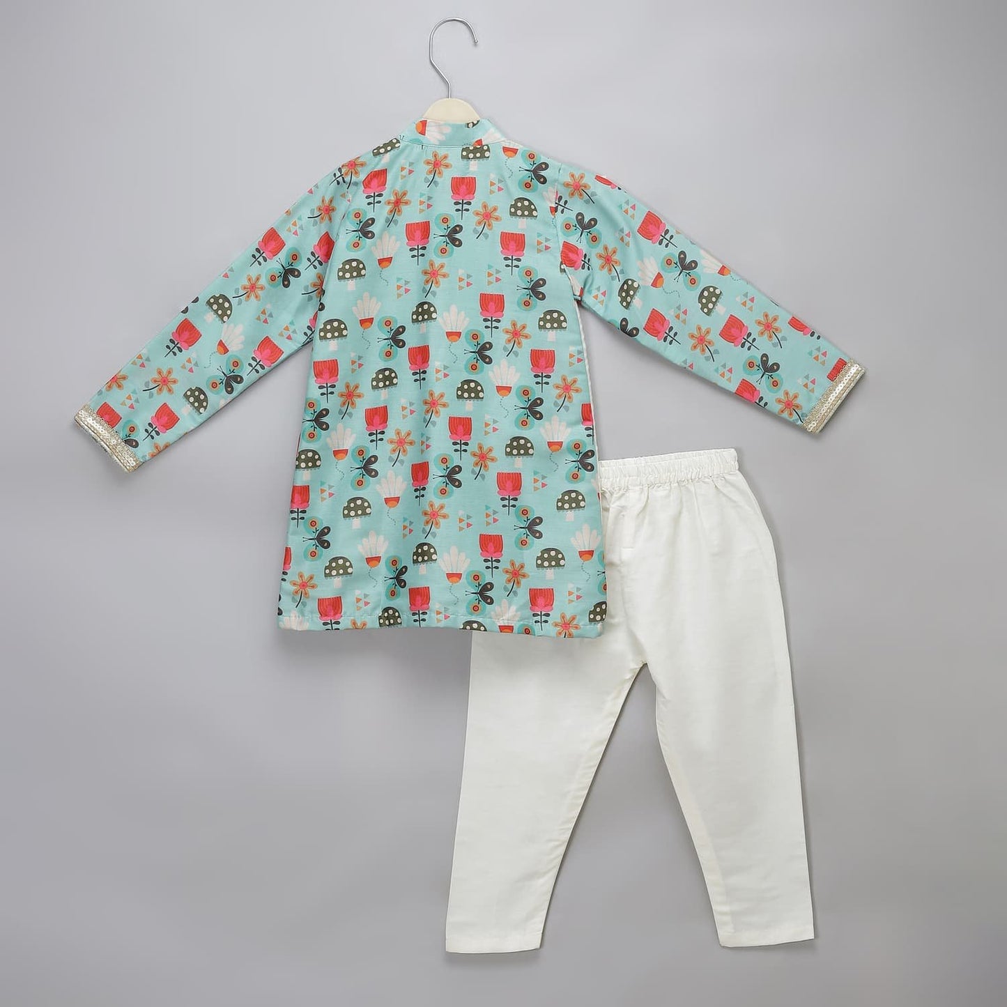 GREEN BEE PRINTED KURTA PYJAMA SET