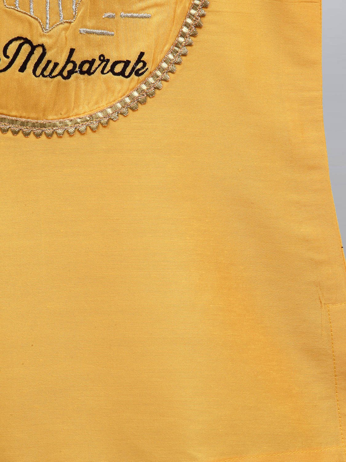 EID MUBARAK KURTA WITH SHARARA SET