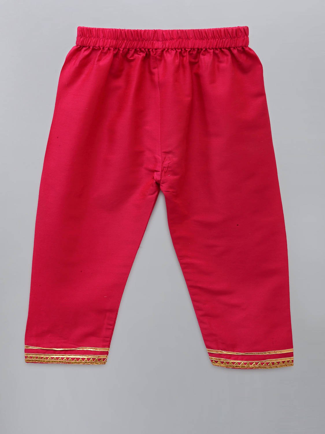 EMBROIDERED KURTA PJAMA WITH RUFFELED DUPATTA