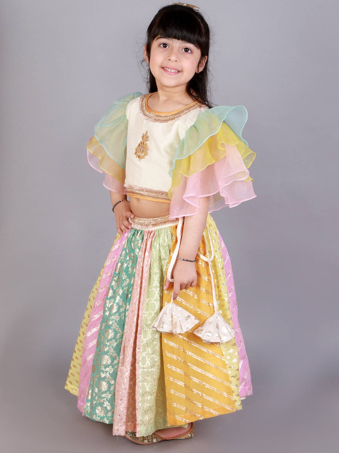 PASTEL MULTI COLORS LEHENGA SET