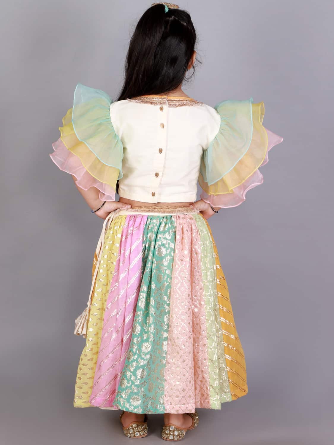 PASTEL MULTI COLORS LEHENGA SET