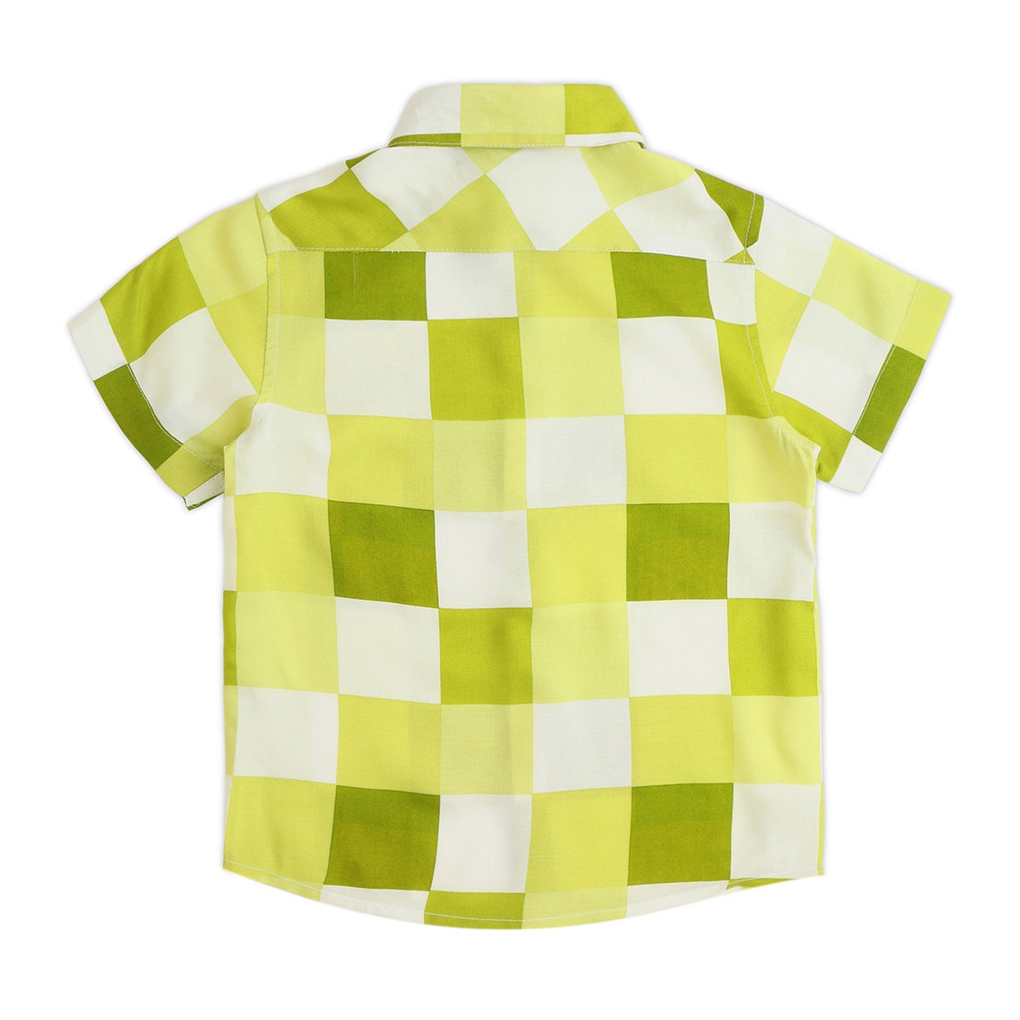 Sassy Boho Boys Green Printed Shirt from the sibling collection