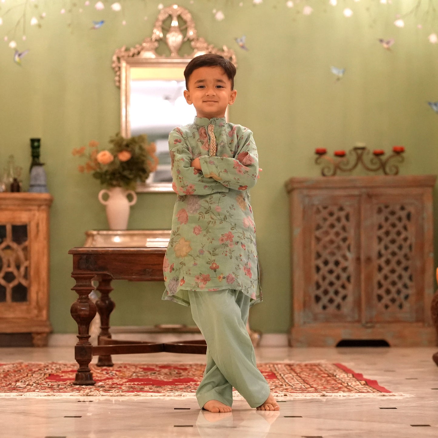 NOOR BOYS JADE KURTA SET