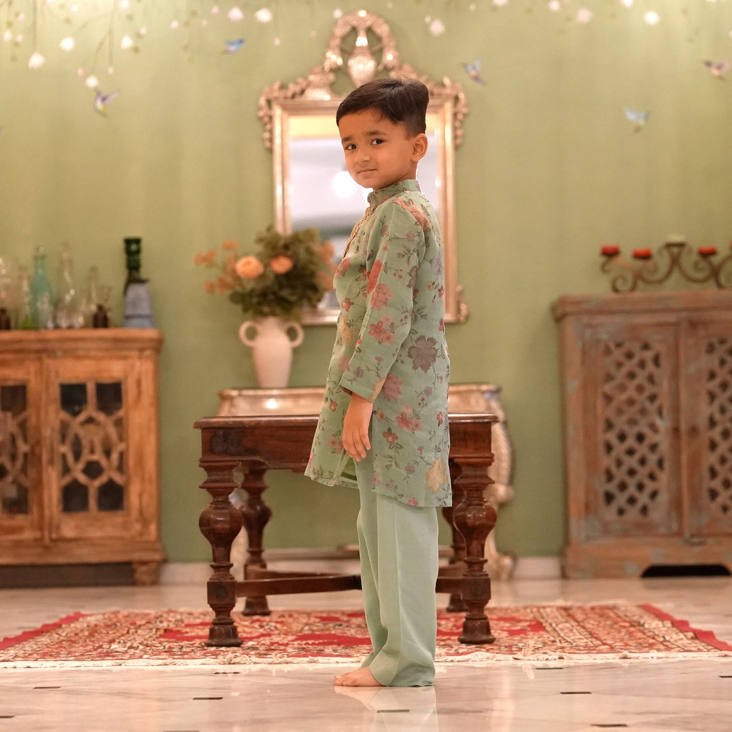 NOOR BOYS JADE KURTA SET