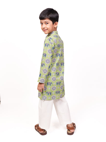 Jaipuri cotton kurta pajama set