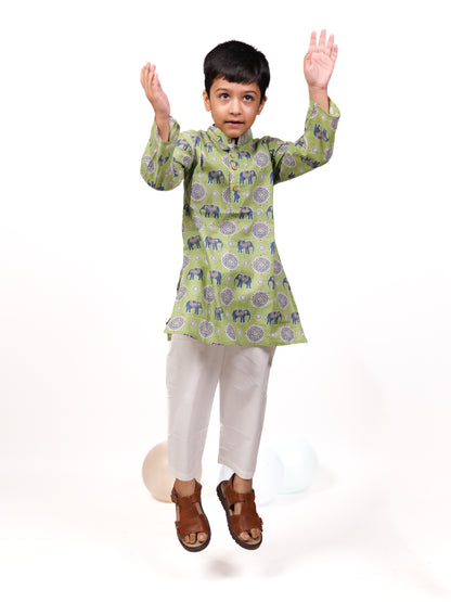 Jaipuri cotton kurta pajama set