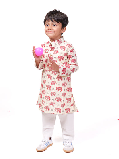 Jaipuri cotton kurta pajama set