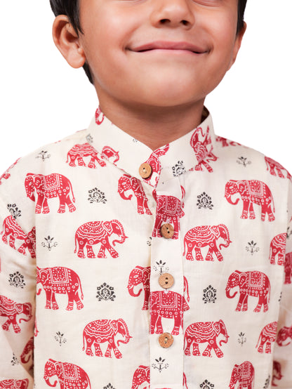 Jaipuri cotton kurta pajama set