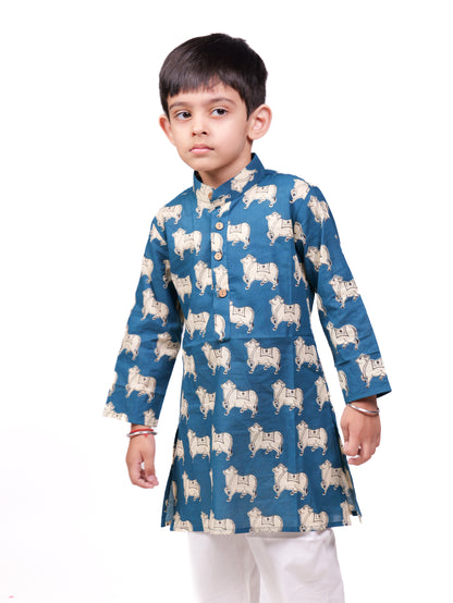 Jaipuri cotton kurta pajama set