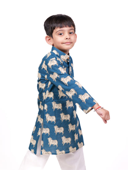 Jaipuri cotton kurta pajama set