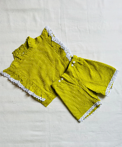 NEON GREEN GIRLS CO-ORD SET