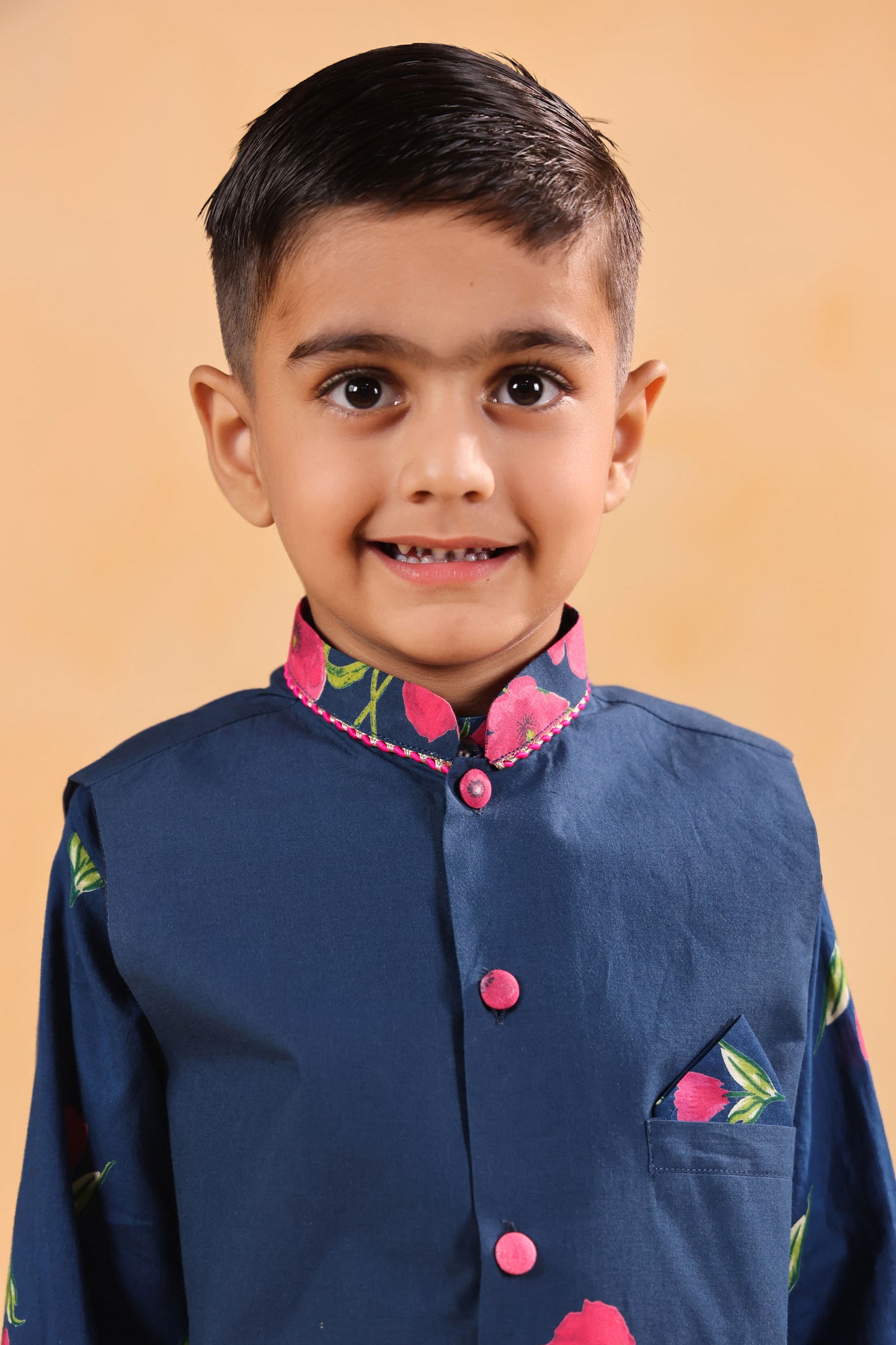 BOY GENDA PHOOL BANDI SET- TEAL BLUE