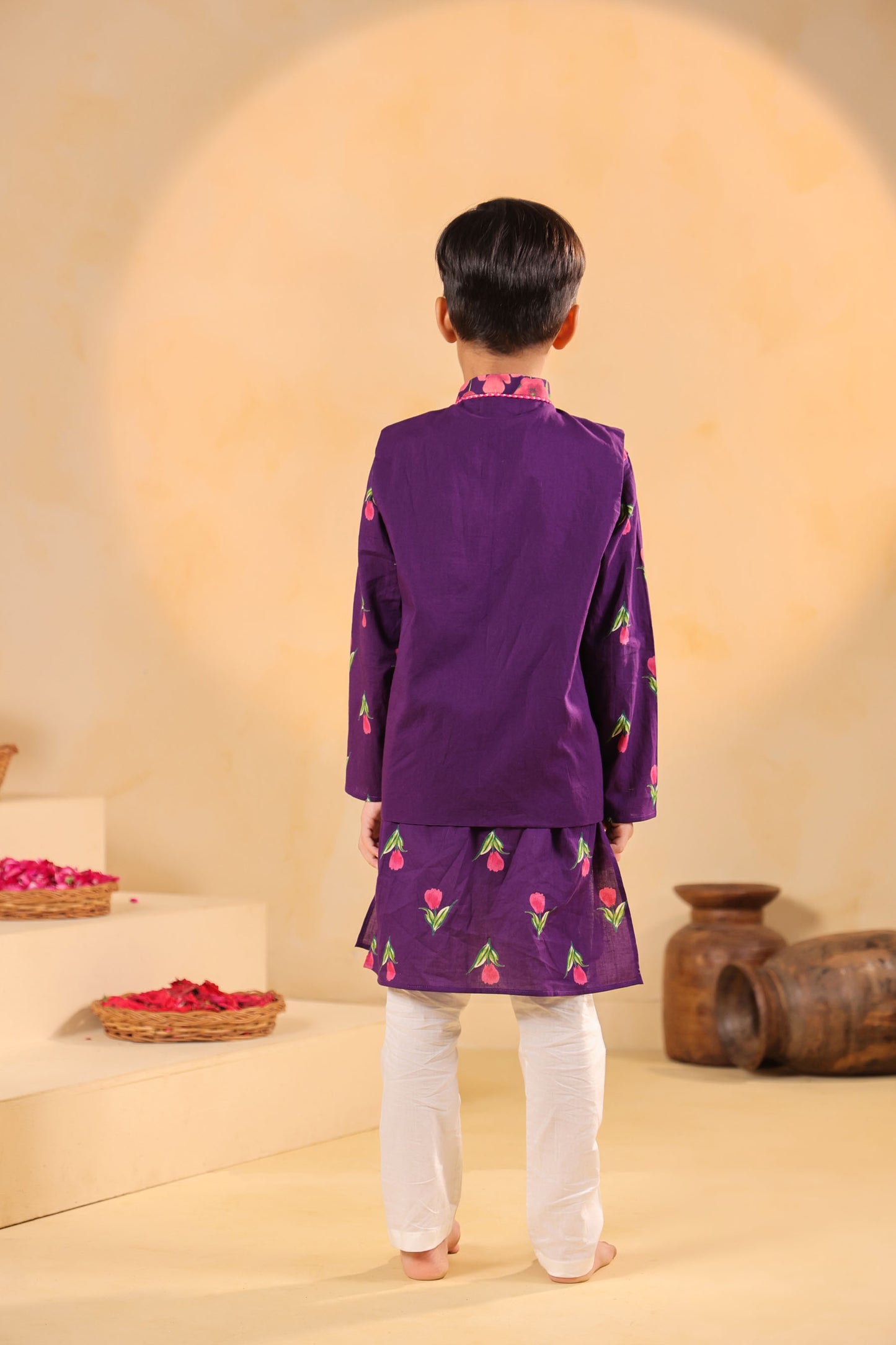 BOY GENDA PHOOL BANDI SET- PURPLE