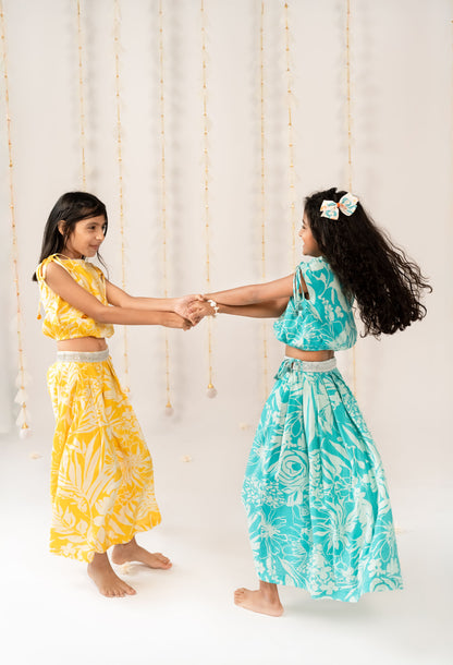 Yellow Glow Skirt Set