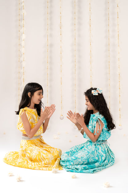 Yellow Glow Skirt Set