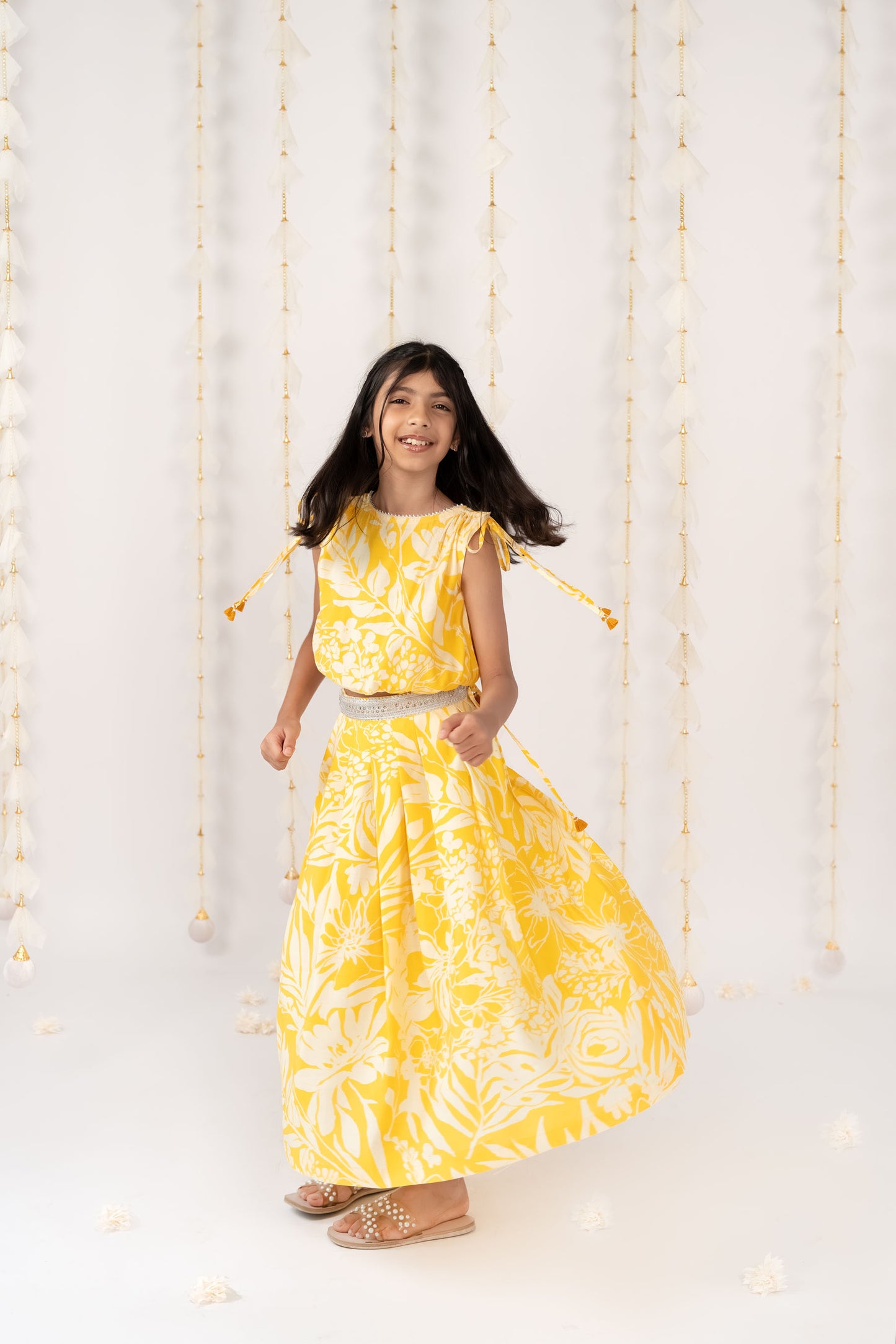 Yellow Glow Skirt Set