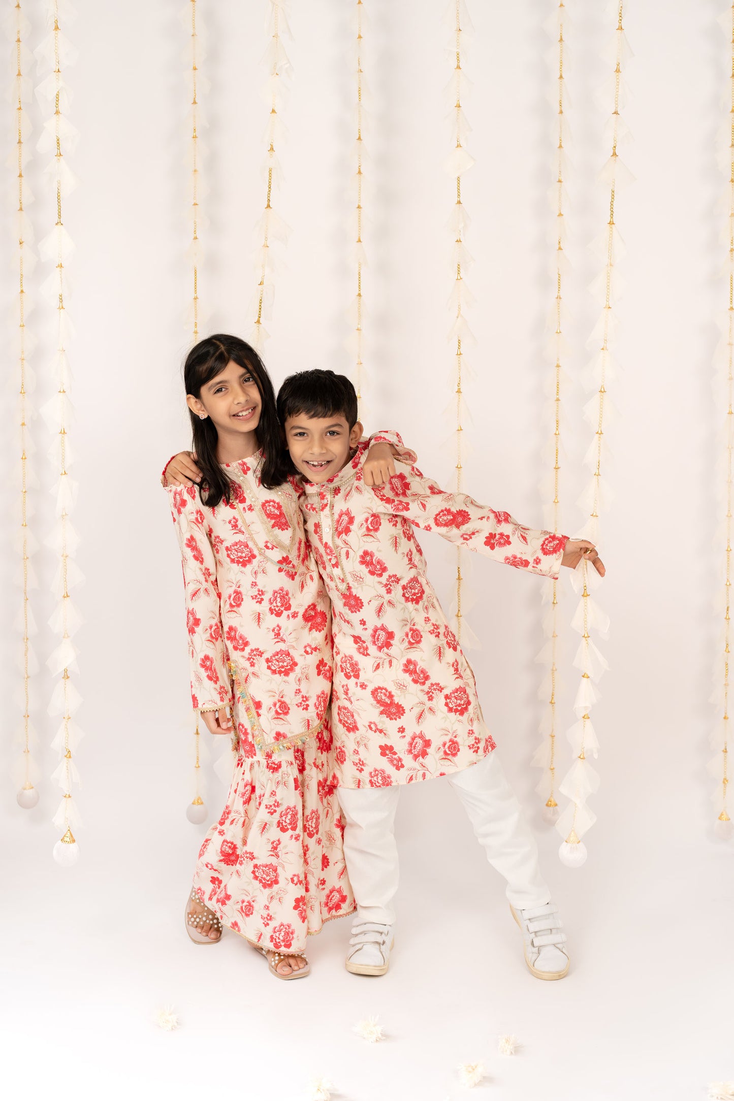 Vintage Rose Kurta with Pants