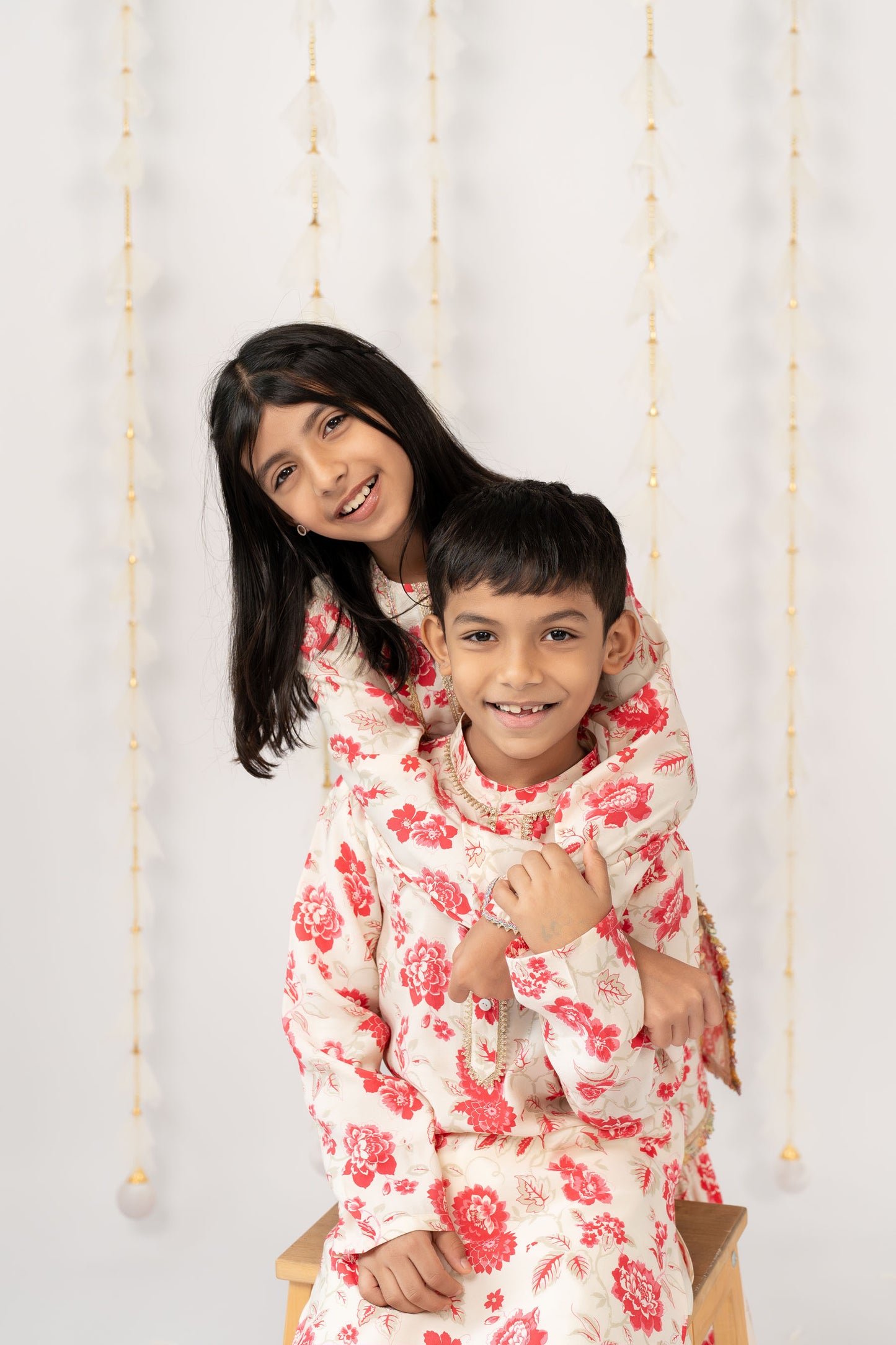 Vintage Rose Kurta with Pants